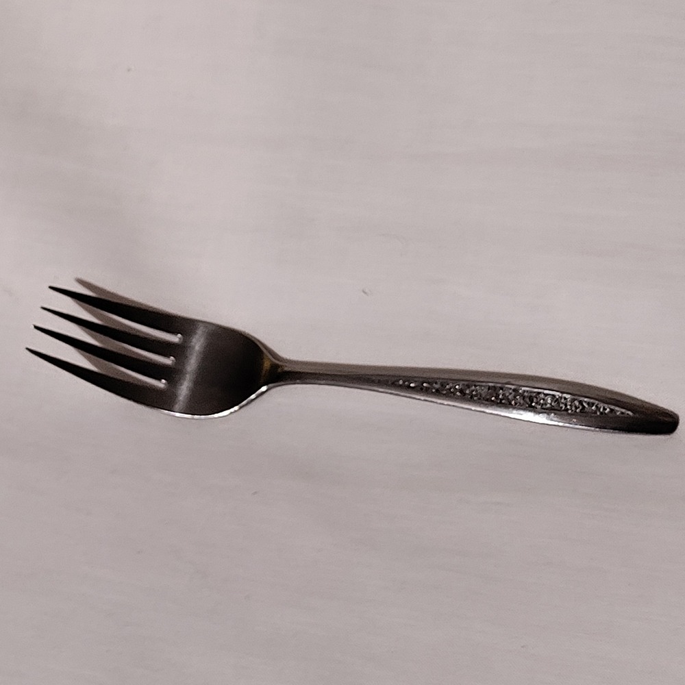 Customcraft Stainless Taiwan Floral Salad Fork 6" Silver Flatware Replacement